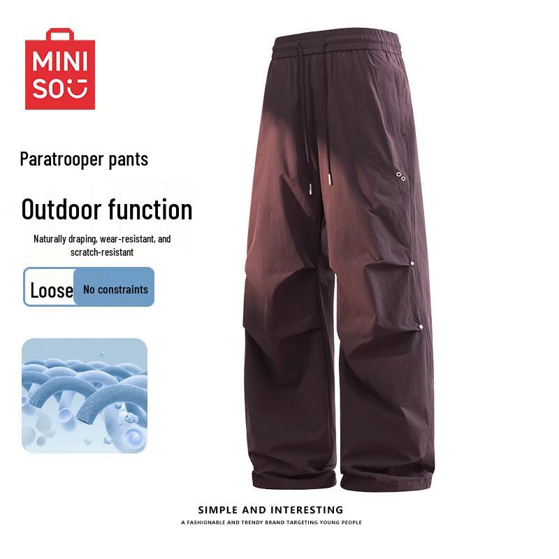 MINISO Men's Parachute Style Casual Pants