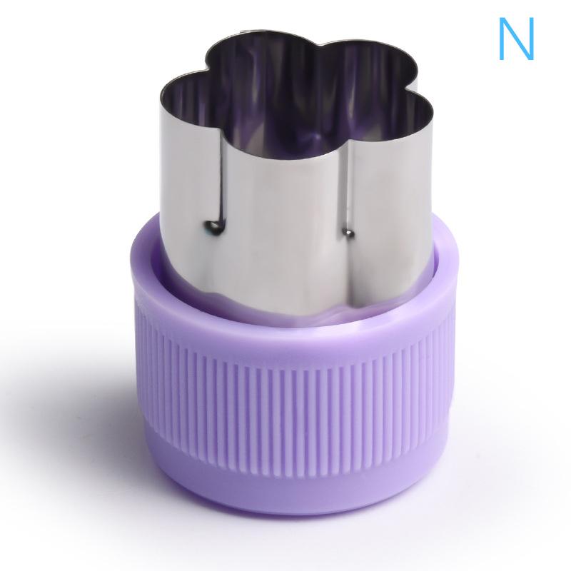 1Pc Vegetables Cutter Plastic Handle Stainless Fruit Cutting Die Kitchen Gadgets