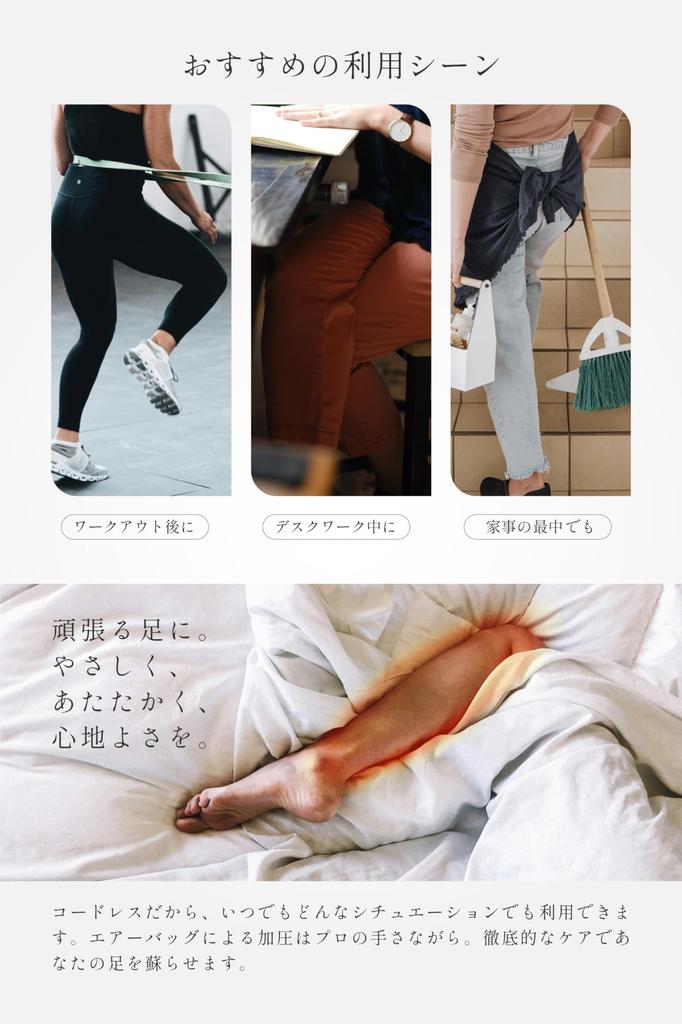 KAFU Электрическая грелка для ног для ухода за икрами с подогревом и интенсивностью Подходит обоим 3 USB-шнур для зарядки Простой дизайн KAFU Функции LeadSelect, Беспроводная, Ноги,