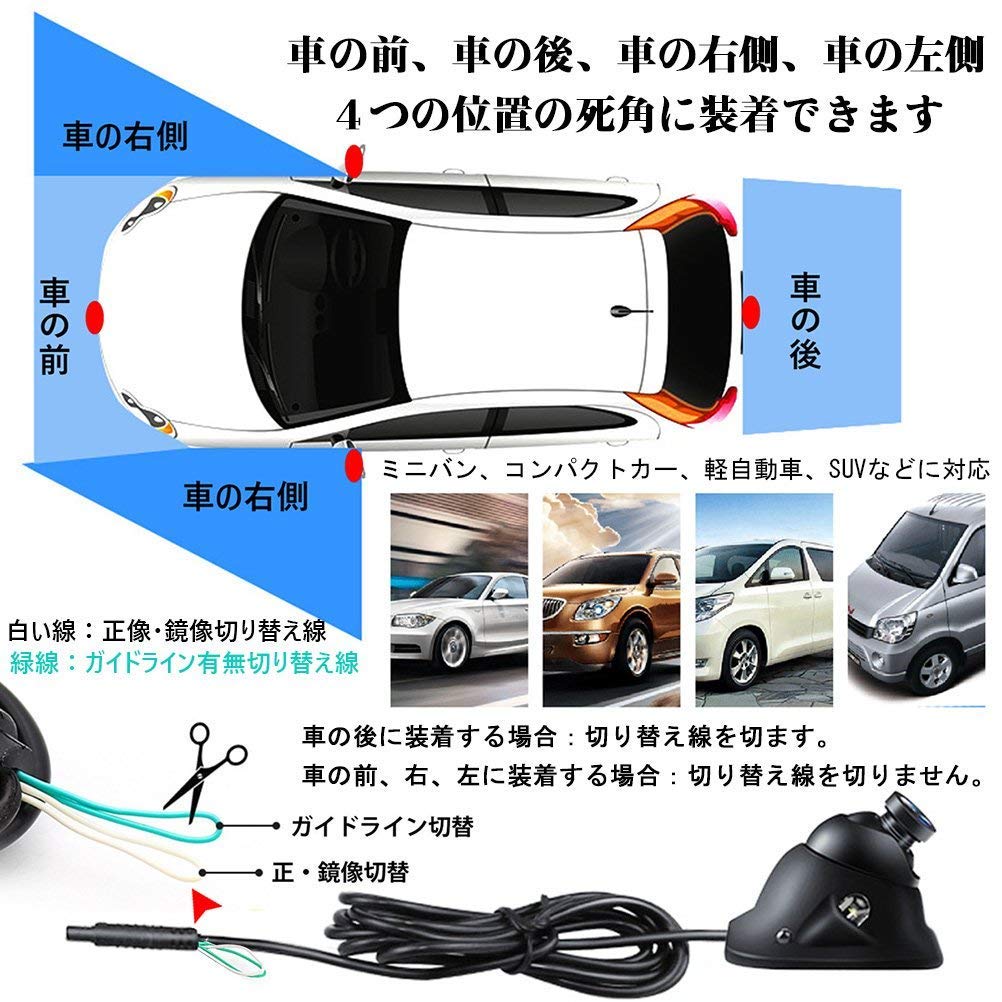 Боковая камера Antion, для передней и задней камер, без сверления отверстий, легкая и