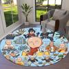Onepunch Man Round Area Rug Carpet Rug For Living Room Bedroom Sofa Playroom Decor Nonslip Floor Mat