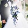 Wedding Bouquet for Bride Waterfall Floral Artificial Flower Gift Shower