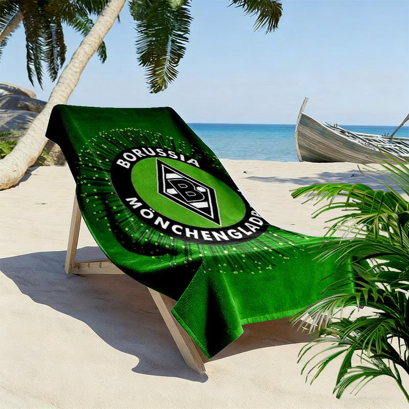 Borussia Print Beach Towel, Large Soft Quick Dry Towel for Beach Camping Swimming