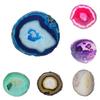 Natural Agate Slices Pendant Crystal Agate Stone Jewelry Making Charm Coaster for Home Decoration Art