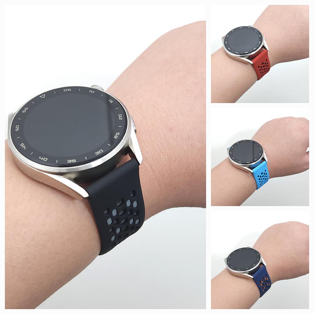 Сменный ремешок для HUAWEI WATCH GT 3 Pro 46мм Титановая версия/GT Runner/GT 2 Pro 22мм Силиконовый ремешок Браслет Ремень