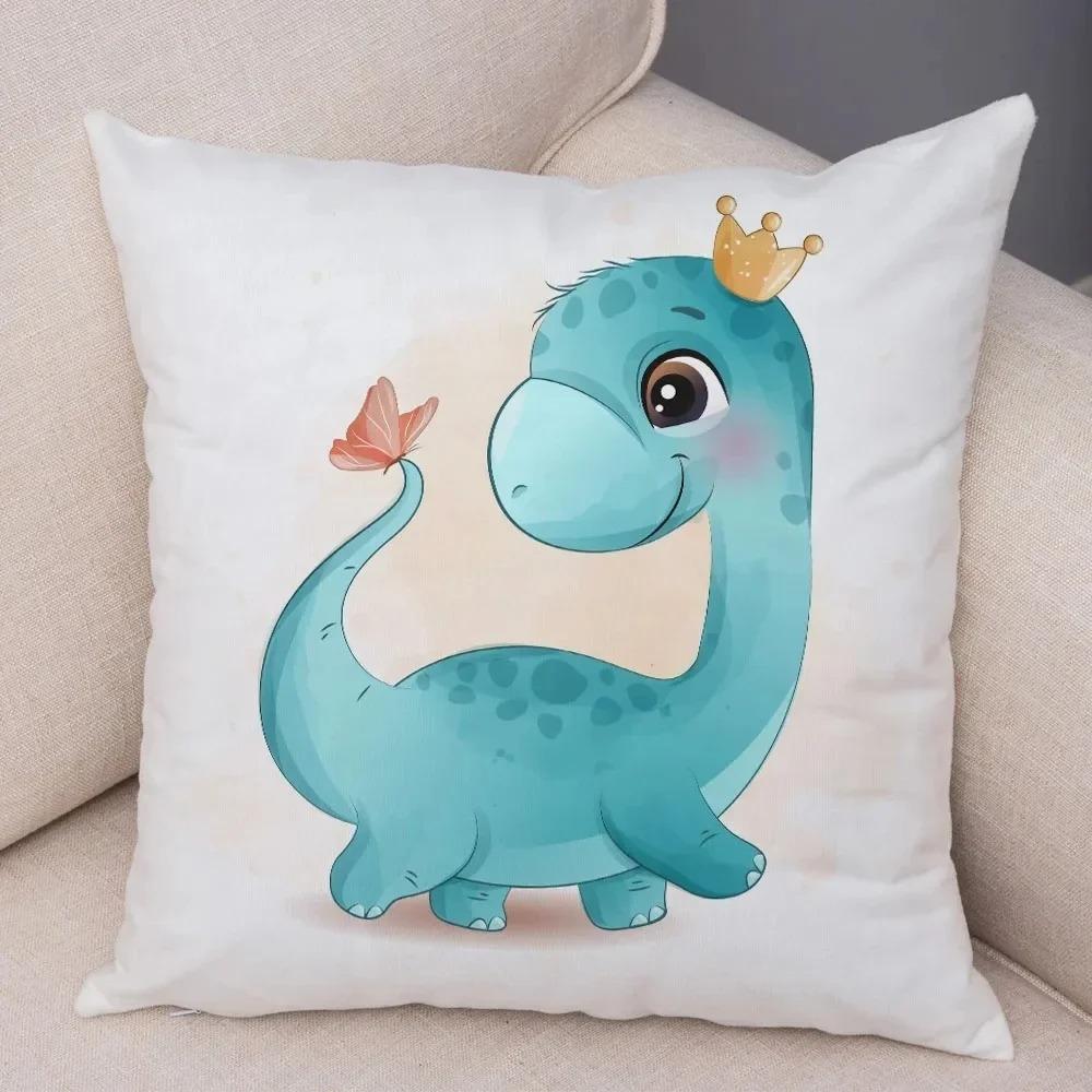 Мультфильм Юрский динозавр Декоративная наволочка для автомобиля Украшения для офиса Гостиная Диван Домашняя наволочка