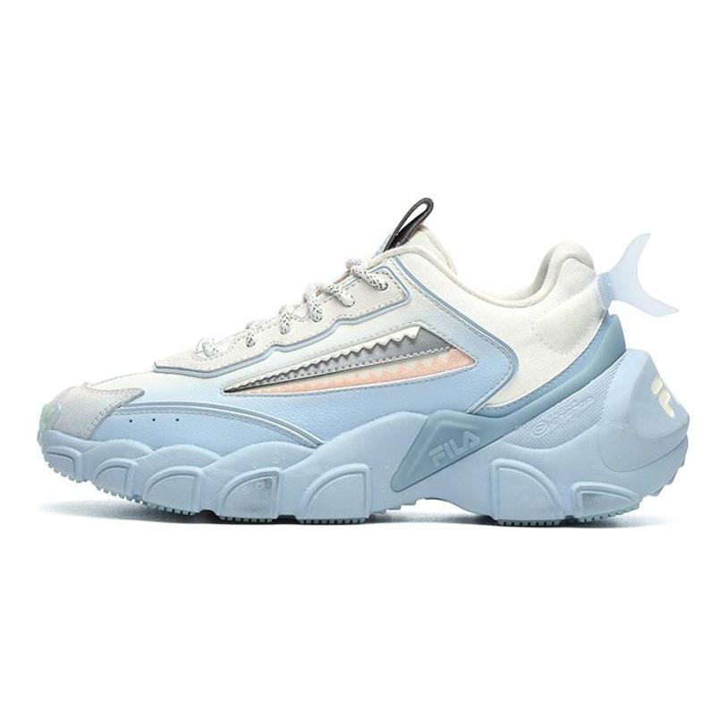 FILA Synthetic Leather Low top Chunky Sneakers Women's Blue White F12W144162FWS