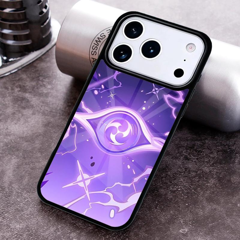 Чехол для телефона Raiden Shogun Baal Genshin Impact для iPhone 17 16 15 Pro Max Air 14 13 12 11 Plus Ударопрочный Capa Cover