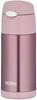 THERMOS Vacuum Insulated Straw Bottle Open Pearl PRP (One-Touch Type), 0.36L, Pink, FFI-401