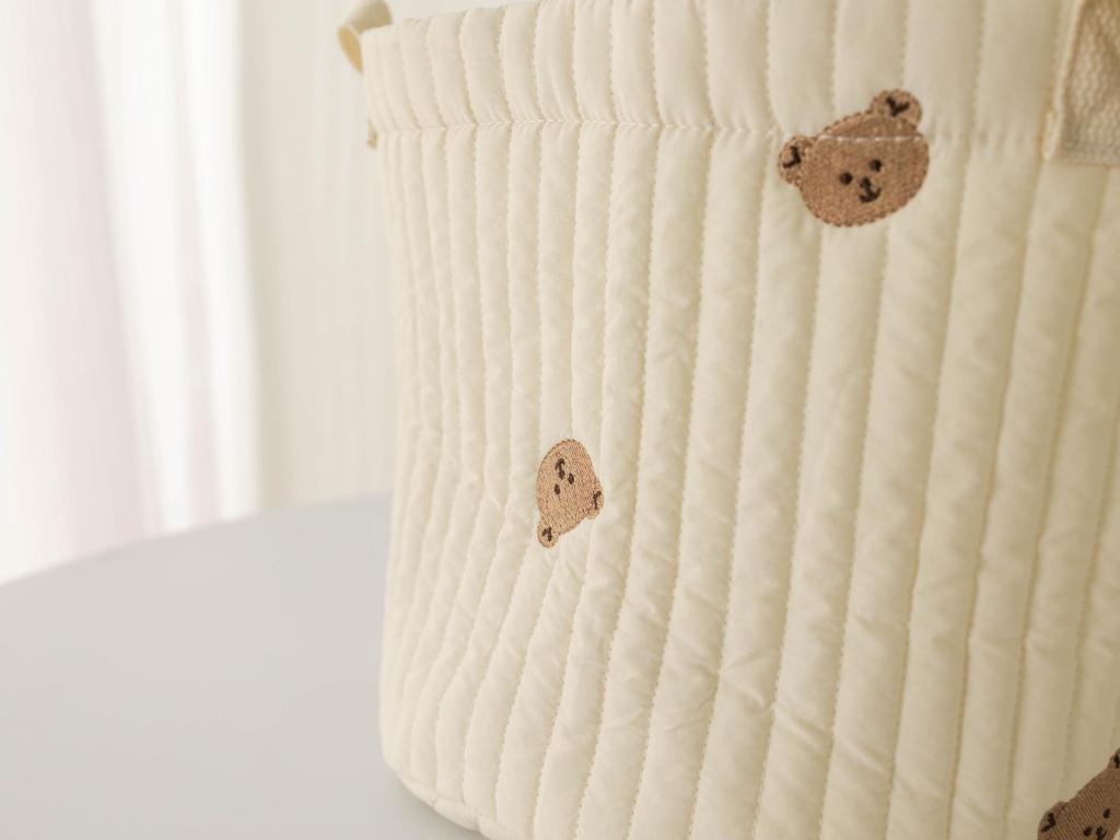 Multi-Purpose Baby Diaper and Toy Organizer Basket