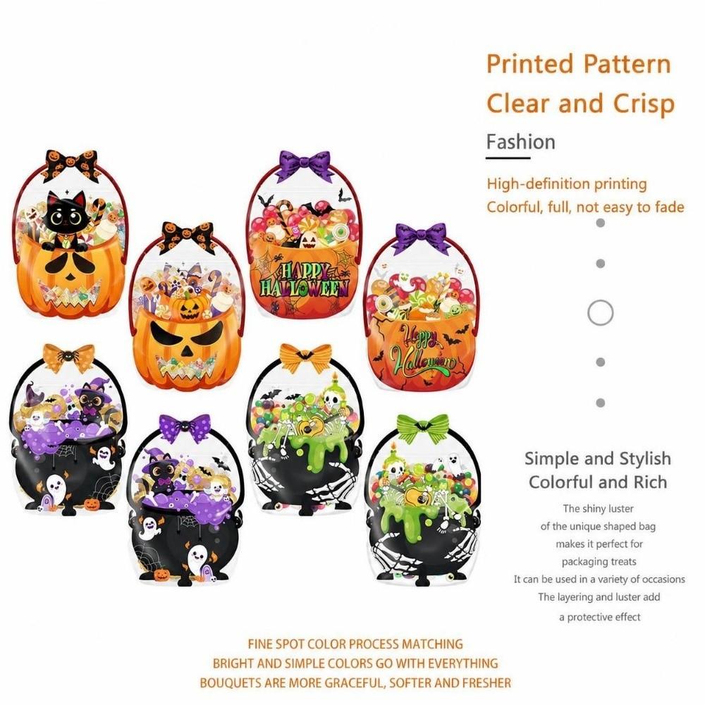 20PCS Skull Pumpkin Gift Wrapping Bags Multicolor Packaging Bags Candy Bags Halloween Party