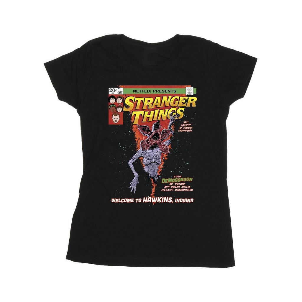 Netflix Womens/Ladies Stranger Things Comic Cover Cotton T-Shirt