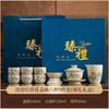 Ru kiln automatic tea set 1011 new Chinese-style household kung fu teapot cup lazy tea artifact for elders