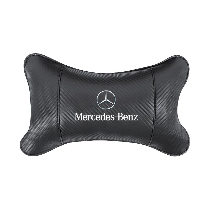 ULA5 Premium Car Seat Headrest Carbon Fiber Pillow Neck Support For Mercedes Benz AMG W177 W176 X166 X167 C257 C218 X253 C118 C117