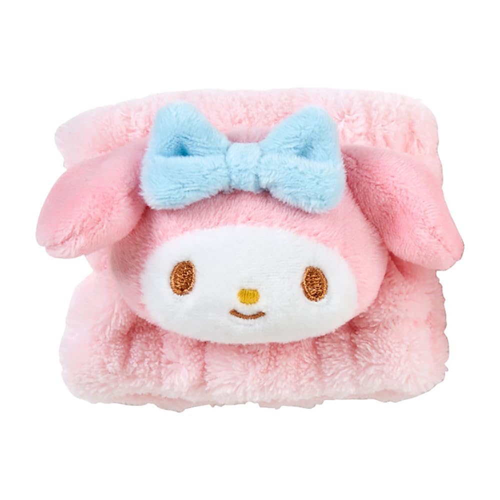 Sanrio My Melody Character Face Microfiber Wristbands 490351 Wash, (2-Piece Set) -