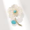Model X2987-1-190 Blue Turquoise Flower