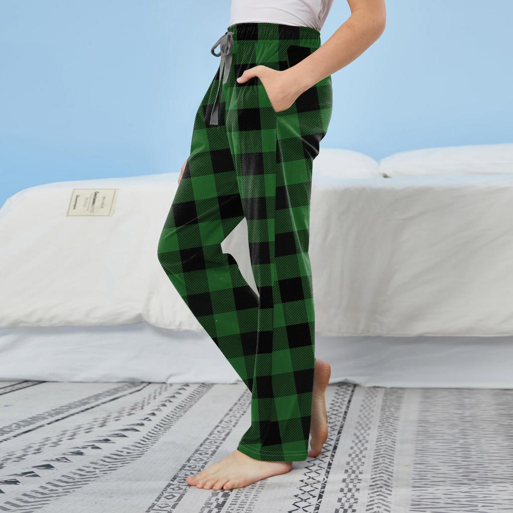 Детские хлопковые пижамные штаны с карманами