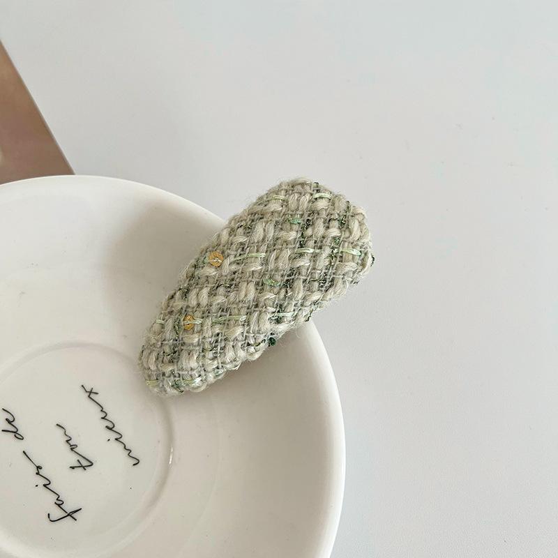 Заколки для волос, шерстяные длинные ретро-заколки в форме Bb, заколка с боковой заколкой, челка