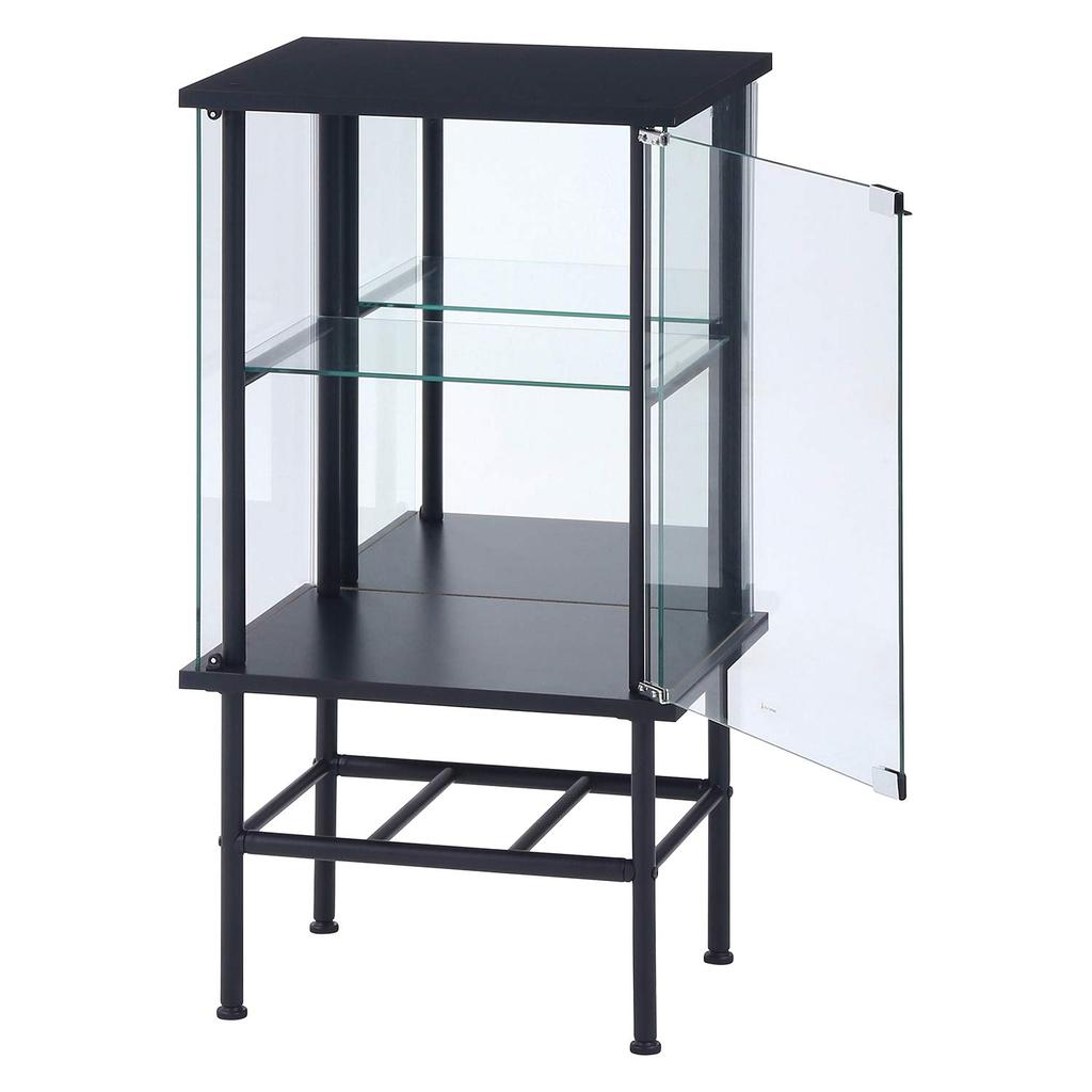 Коллекционный кейс Legras Кейс для фигурок 2 яруса Ширина x Глубина x Высота Черное закаленное стекло Зеркальная задняя стенка Сборка Подставка для товара 99498 48.6 38.2 88.8см