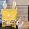 Rabbit Ear Hay Feeder Hanging Pouch Bunny Feeding Bag Storage Hay Holder For Hamster Chinchilla Guinea Pig Small Pets