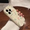 Новый стиль Чехол для телефона с рисунком Кролик и цветок для iPhone 16 15 14 13 12 11 x XR Xs 8 7 plus pro Max mini силиконовая задняя крышка