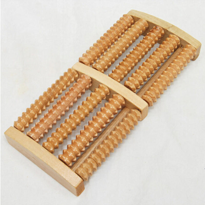 5 Raw Wooden Wood Roller Foot Massager Stress Relief Healththerapy Relax Massage