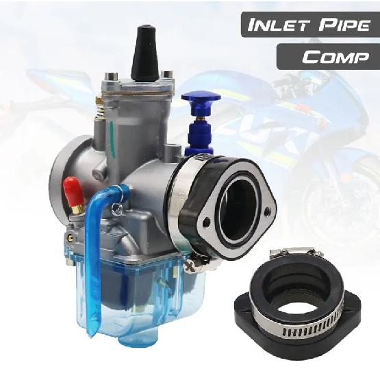 ZSDTRP Motorcycle Carburetor Adapter Inlet Intake Pipe For PE26 28 30 PWK21 24 26 28 30 Carburetor Fit 110 125 150 190cc Engine