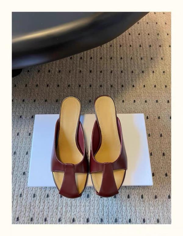 Модные туфли на тонком каблуке с закрытым носком, шлепанцы, повседневные слайды, шлепки, женские, роскошные, ажурные, летние, из натуральной кожи, 2025, Римская ткань, сексуальные