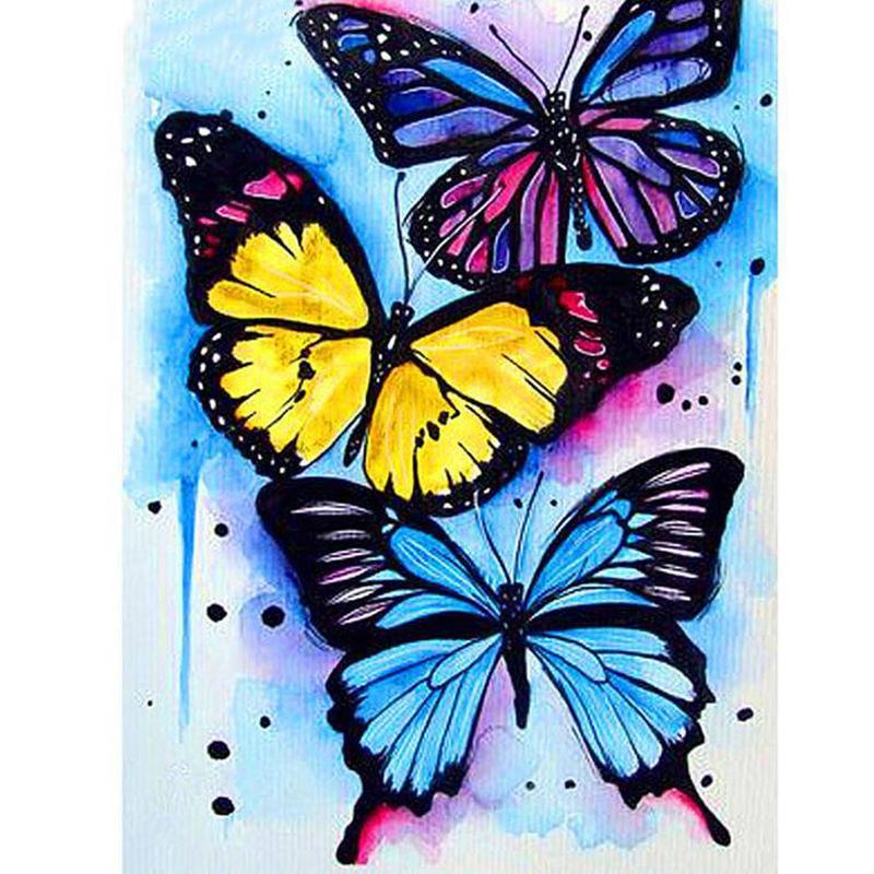 DIY Butterfly 5D Diamond Painting Full Round Drill Animal Diamond Embroidery Cross Stitch Rhinestone Mosaic Home Decor Gift