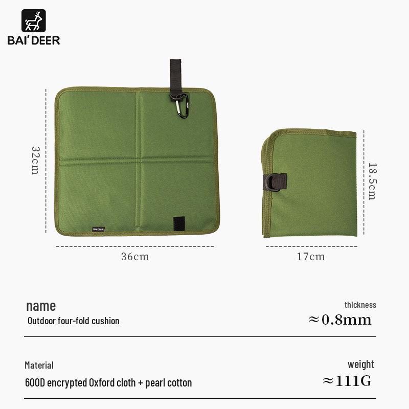 Waterproof Outdoor Folding Picnic & Camping Mat - Thickened, Moisture-Proof Cushion for Hiking & Mountaineering