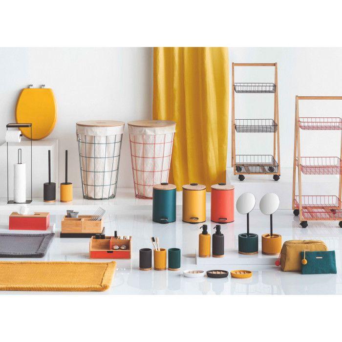 Poubelle salle de bain 3 litres "Modern Color" Atmosphéra - Blanc