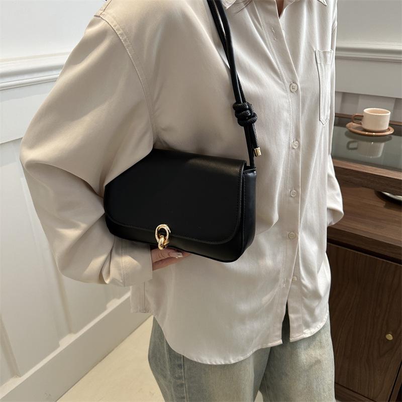 Новая модная сумка подмышкой для женщин, модная простая ретро-небольшая квадратная сумка, персонализированная модная сумка через плечо на одно плечо