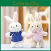 Bunny Hoodie Plush Toy Keychain Stuffed Doll Backpack Pendant Decoration Gift