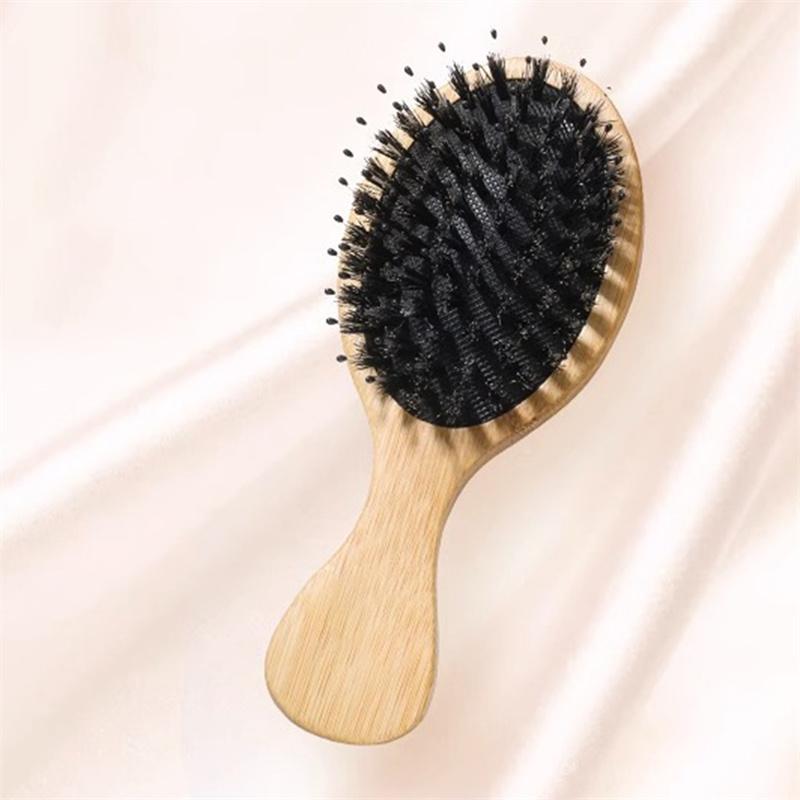 Расческа из щетины кабана, легко моется, волосы гладкие, портативная, для домашнего использования, расческа для волос, массаж кожи головы с воздушной подушкой