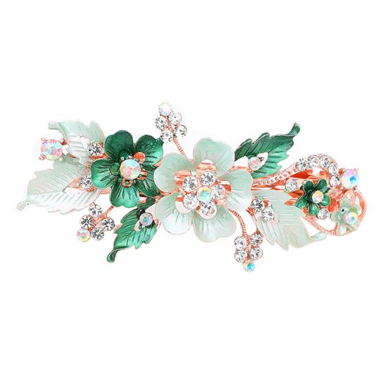 Модные женские заколки для волос со стразами, цветочные заколки, заколка для волос, весенние головные уборы