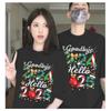 Funny Goodbye 2024 Hello 2025 T Shirt For Men Women 3d Printed Short Sleeve Tees Family Happy New Year Holiday T-Shirt Tops