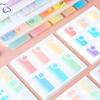 2 Sets of Cartoon Index Stickers, Sticky Notes, Gradual Change Color Labels, Star Sticky Notes, Transparent Sticky Notes