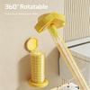 Disposable Toilet Brush Kit with Removable Heads for Bathroom Germ-Free and Efficient Strain-Free Cleaning