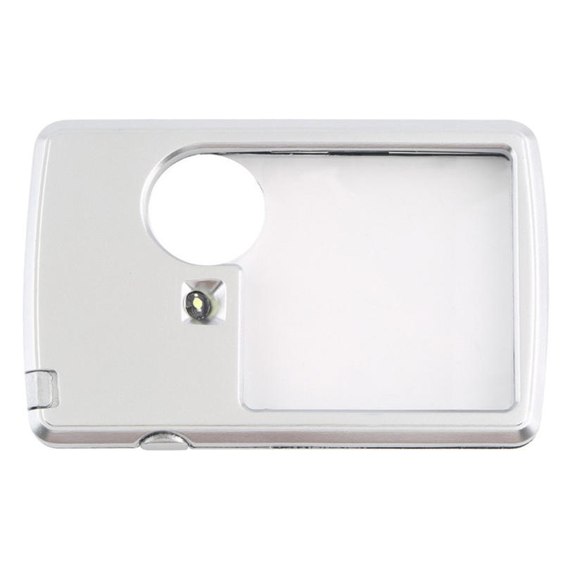 3X 6X светодиодная лупа для ювелирных изделий, лупа для кредитных карт, увеличительное стекло