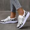 Модная женская обувь 2024 года Кроссовки Обувь на платформе Кроссовки на плоской подошве Женские дышащие женские кроссовки Обувь на шнуровке Женщина Mujer