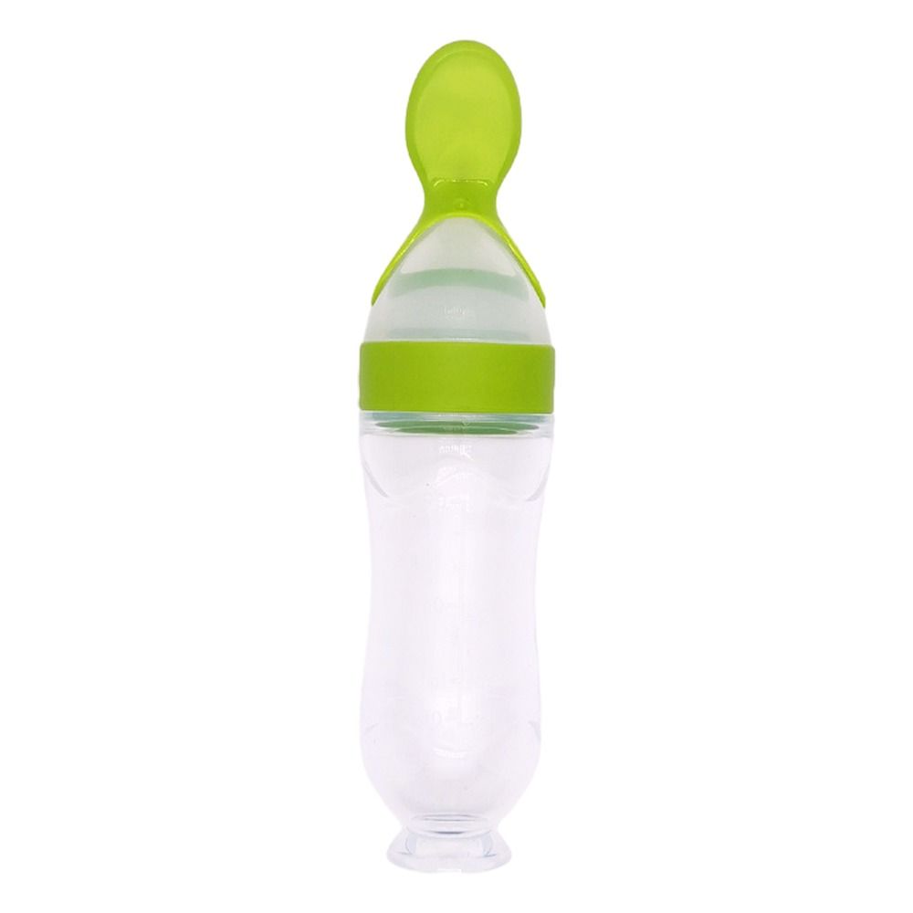 Squeezing Supplement Feeder With Spoon Baby Tableware Useful Milk Bottle Kids