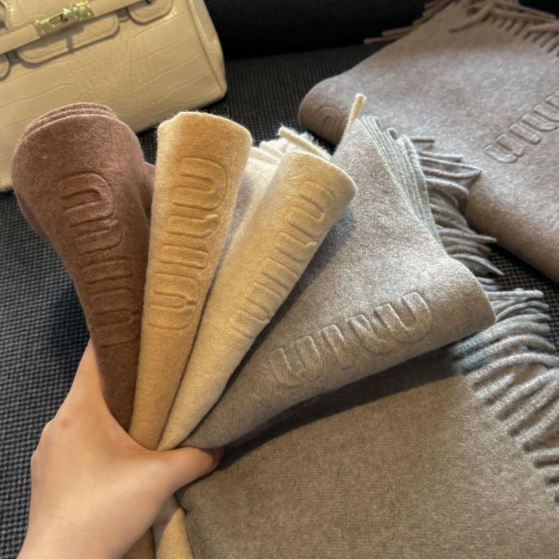 High Quality Scarf Women Autumn Winter Solid Color Simple Classic Wool Blend Muffler Female New Type Versatile Warm Shawl