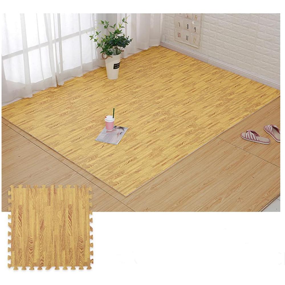 16 шт., напольные коврики под дерево, толстые переплетающиеся пушистые плитки, квадратный ковер, мягкие коврики для скалолазания, 16 шт.