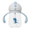Mom Plus Spill-Proof Tritan Dinosaur Straw Cup 260ml, Blue, 1 Piece