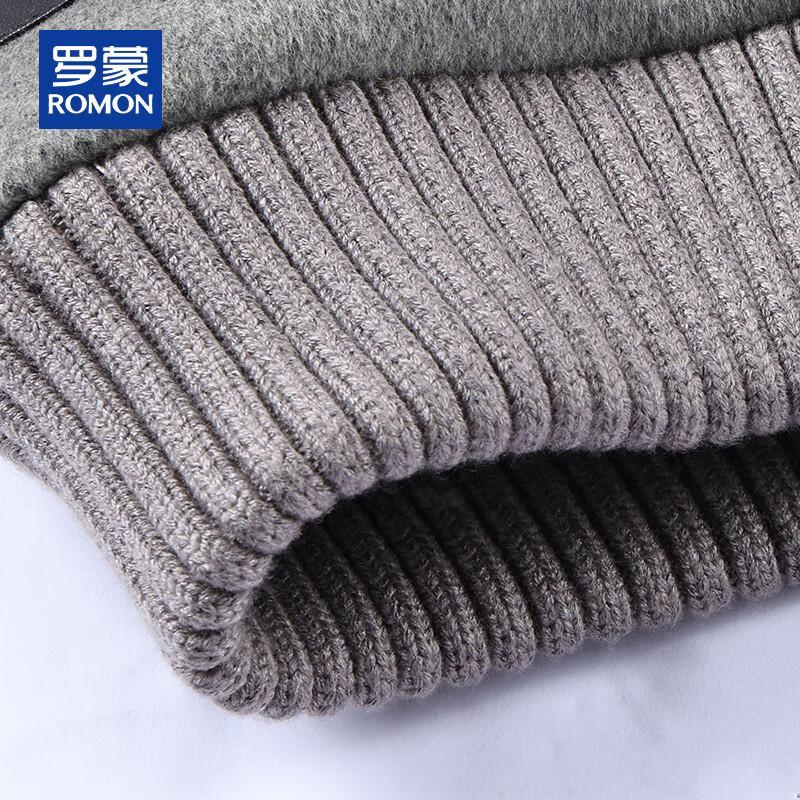 ROMON Мужское роскошное короткое пальто из шерсти и кашемира