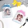 3inch Photocard Holder with Keychain Photo Card Sleeves ID Badge Holder Card Protector Mini Album