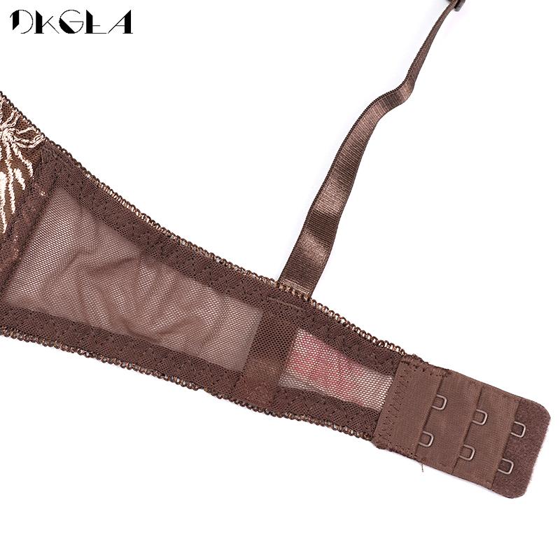 DKGEA Ультратонкий сексуальный бюстгальтер больших размеров, женский комплект кружевного нижнего белья, прозрачный