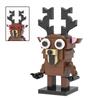 MOOXI MOC Горячая Игра Ужасов 99 Ночей Фигурка Животное Олень Сова Коза Модель Конструктор Игрушка Для Ребенка Взрослого Кирпичик Подарок На День Рождения