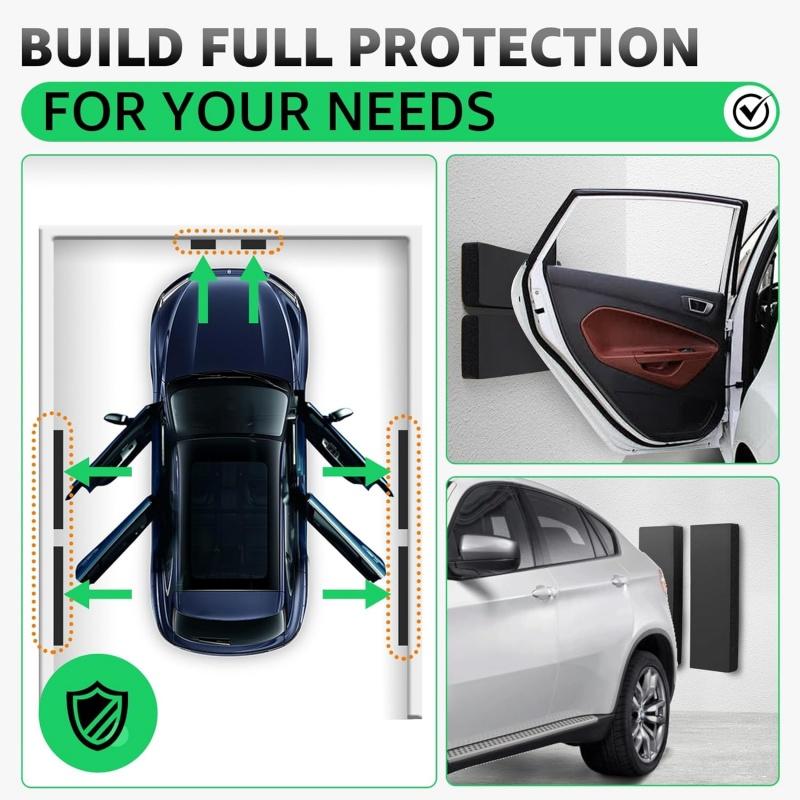 1Pcs Self-Adhesive Garage Wall Guards,Car Door Protector Wall Corner Bumper Guard Foam Block,Impact Resistant & Scratch Padding