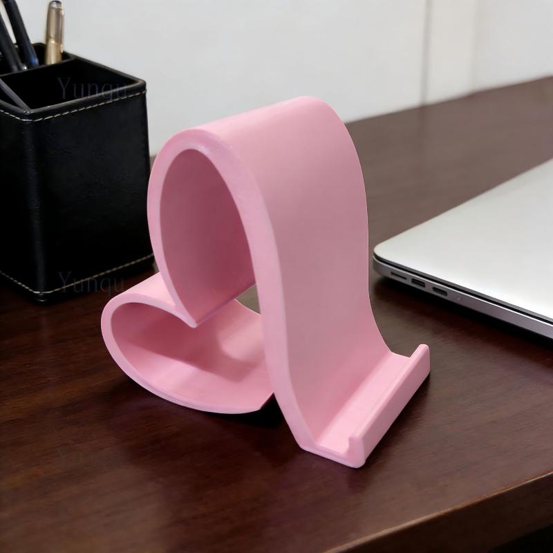 Креативная 3D-печатная универсальная подставка для мобильного телефона в форме сердца, настольное украшение для дома и офиса, подарок на день рождения, День святого Валентина